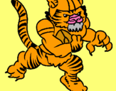 Dibuix Jugador tigre pintat per aleix