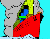 Dibuix Vaixell de vapor pintat per  BIEL MASO      