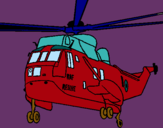 Dibuix Helicòpter al rescat  pintat per YOKOHAMA
