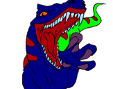 Dibuix Velociraptor II pintat per myriam y aaron