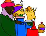 Dibuix Els Reis Mags 3 pintat per teresa