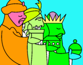 Dibuix Els Reis Mags 3 pintat per murta