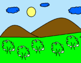 Dibuix Muntanyes 4 pintat per abdul