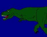 Dibuix Tiranosaure rex pintat per Adri
