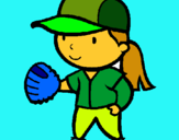 Dibuix Jugadora de beisbol  pintat per Ariadna g