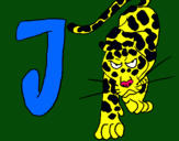 Dibuix Jaguar pintat per ale i  enz     jg