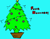 Dibuix Feliç Nadal 2 pintat per beniopa