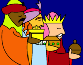 Dibuix Els Reis Mags 3 pintat per Pitufeta
