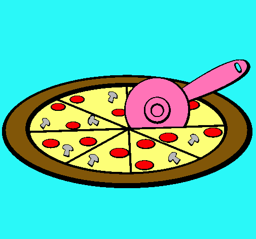 Dibuix Pizza pintat per diana nicola
