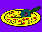 Dibuix Pizza pintat per Llusken