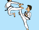 Dibuix Karate pintat per bernat prat