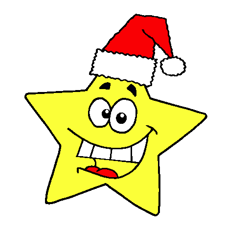 Dibuix estrella de nadal pintat per lifei borrell