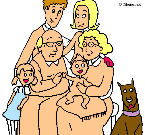 Dibuix Família pintat per marionaferrerqueralto