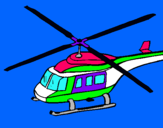 Dibuix Helicòpter  pintat per Love