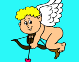 Dibuix Cupido pintat per annita
