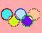 Dibuix Anelles dels jocs olímpics pintat per analia
