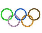 Dibuix Anelles dels jocs olímpics pintat per eloy lopez pol