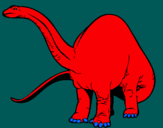Dibuix Braquiosauri II  pintat per miquel