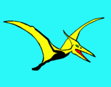 Dibuix Pterodàctil pintat per pol m c