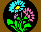 Dibuix Gravat amb flors pintat per eloy lopez pol