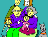 Dibuix Família pintat per maria juarros menendez