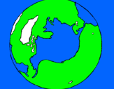 Dibuix Planeta Terra pintat per bernat pont