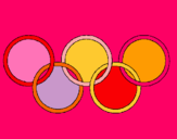 Dibuix Anelles dels jocs olímpics pintat per HHJSDHDEYEYRURDYDUUFUFUUD