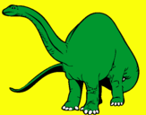 Dibuix Braquiosauri II  pintat per silvester