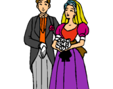 Dibuix Marit i dona III pintat per IVAN