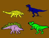 Dibuix Dinosauris de terra pintat per ARNAU  CABALLERO