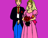 Dibuix Marit i dona III pintat per berta
