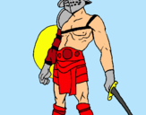 Dibuix Gladiador pintat per bernat prat