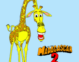 Dibuix Madagascar 2 Melman pintat per eloy lopez pol