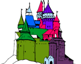 Dibuix Castell medieval pintat per aitanaerik