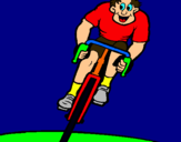 Dibuix Ciclista amb gorra  pintat per iraitz