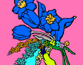 Dibuix Ram de flors pintat per Judith