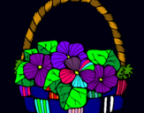 Dibuix Cistell amb flors 6 pintat per Aina011