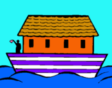 Dibuix Arca de Noe pintat per GAL·LA