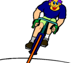Dibuix Ciclista amb gorra  pintat per xavier