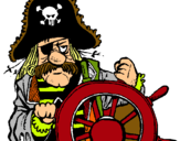 Dibuix Capità pirata pintat per sebastia Arriaza
