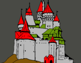 Dibuix Castell medieval pintat per Andreu
