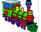 Dibuix Tren pintat per lluc leiva