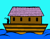 Dibuix Arca de Noe pintat per Irina