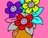 Dibuix Gerro de flors pintat per Judith