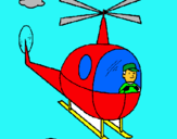 Dibuix Helicòpter pintat per POL