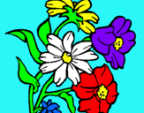Dibuix Flors pintat per joan