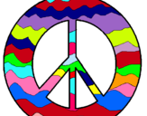 Dibuix Símbol de la pau pintat per DAVID G.