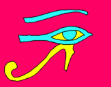 Dibuix Ull Horus pintat per cristiana