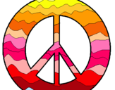 Dibuix Símbol de la pau pintat per hjectorlkjebfkljbfrhkjft