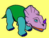 Dibuix Triceratops II  pintat per laia